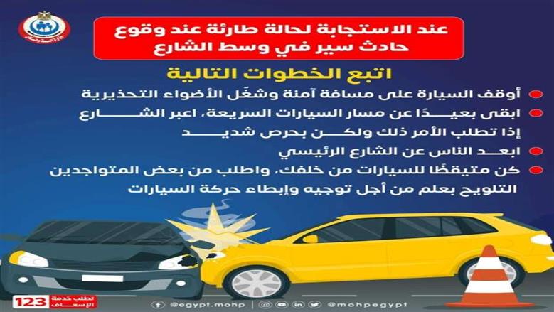 وزارة الصحة وحوادث الطرق
