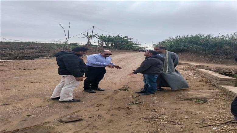 متابعة أراضي طرح النهر في البحيرة