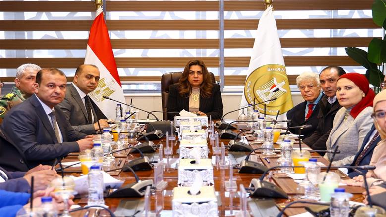 اجتماع وزيرة التنمية المحلية والبيئة