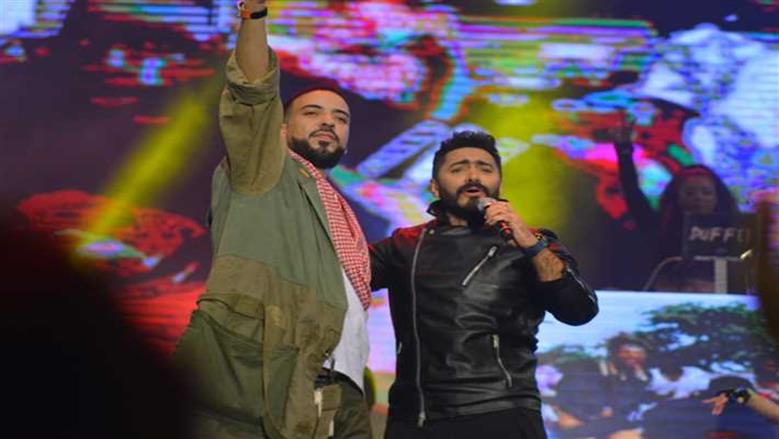 بعد 7 أعوام.. تامر حسني وفرنش مونتانا في حفل غنائي جديد