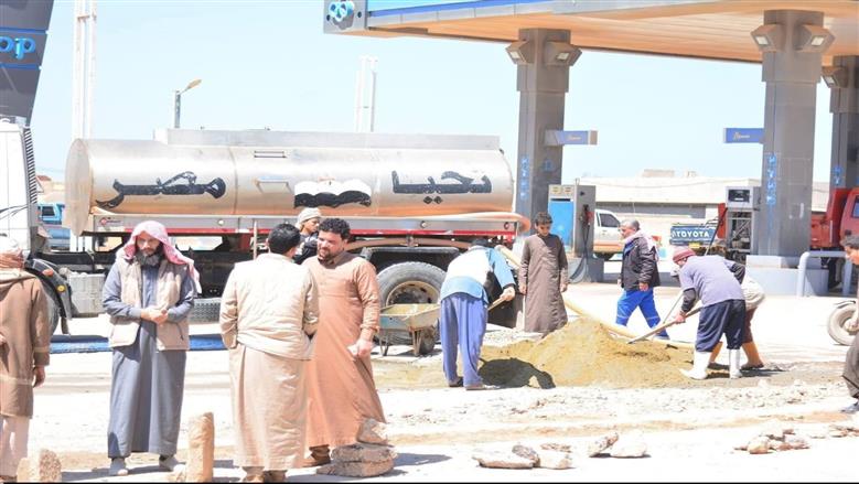 خلال حملة نظافة مدينة سيدي براني تطوعاً من خلال شباب وأهالي المدينة