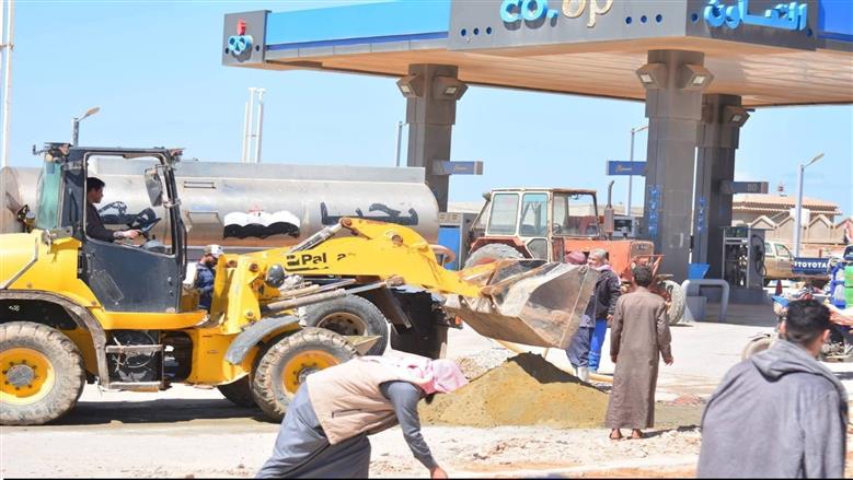 خلال حملة نظافة مدينة سيدي براني تطوعاً من خلال شباب وأهالي المدينة