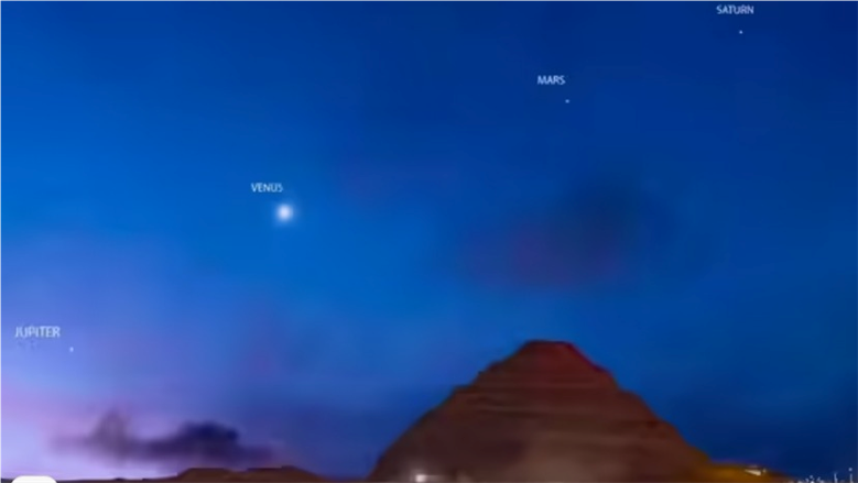 «موكب الفجر».. اصطفاف نادر لـ4 كواكب في منتصف أبريل