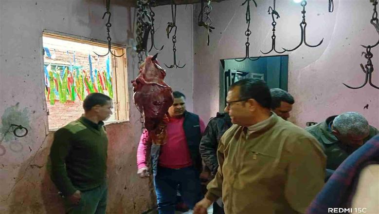ضبط سلخانة مخالفة داخل منزل خلال حملة تفتيشية في المنوفية