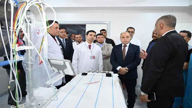 محافظ الغربية يفتتح قسم القسطرة القلبية بمستشفى زفتى العام