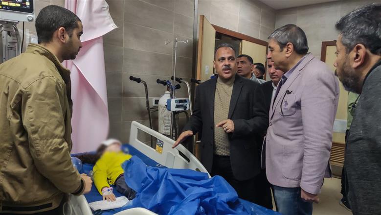 محافظ الشرقية يشدد على المتابعة الدقيقة لحالة مصابي حادث بلبيس - العاشر من رمضان
