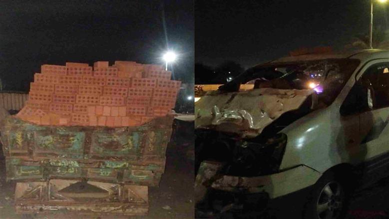 إصابة 11 شخصا في تصادم جرار زراعي وميكروباص بالمنوفية