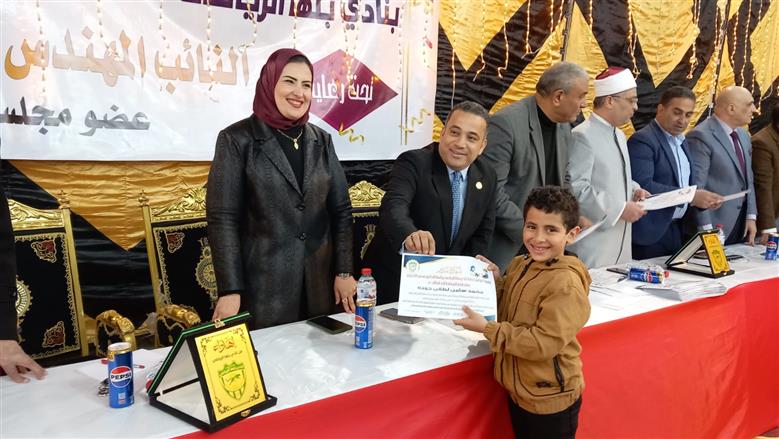تكريم 215 متسابقًا في مسابقة حفظ القرآن الكريم بنادي بنها الرياضي للعام السابع