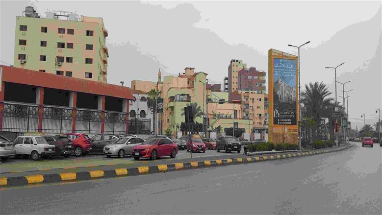 سقوط أمطار على في محافظة بني سويف 