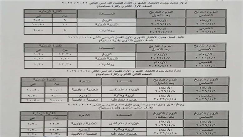 موعد الامتحانات المؤجلة في محافظة أسيوط
