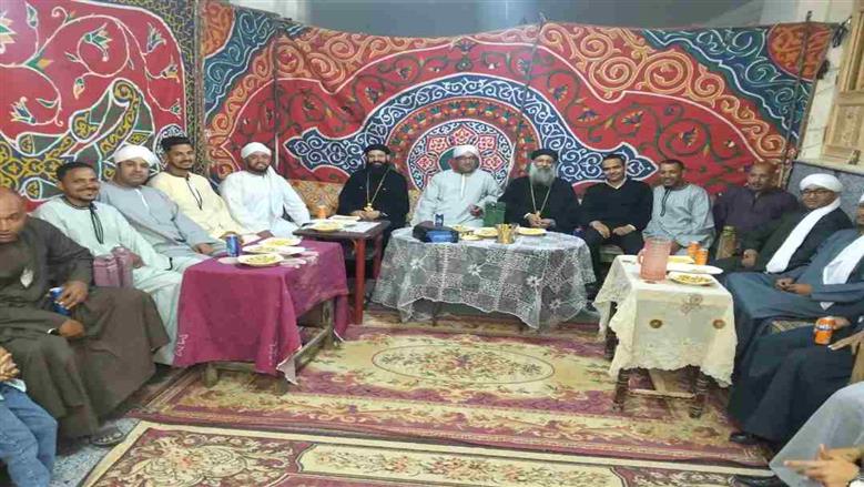 زياره محبة من مركز دندرة الثقافي بالعضايمة لتهنئة الكنائس بعيد القيامة تعكس روح الوحدة الوطنية