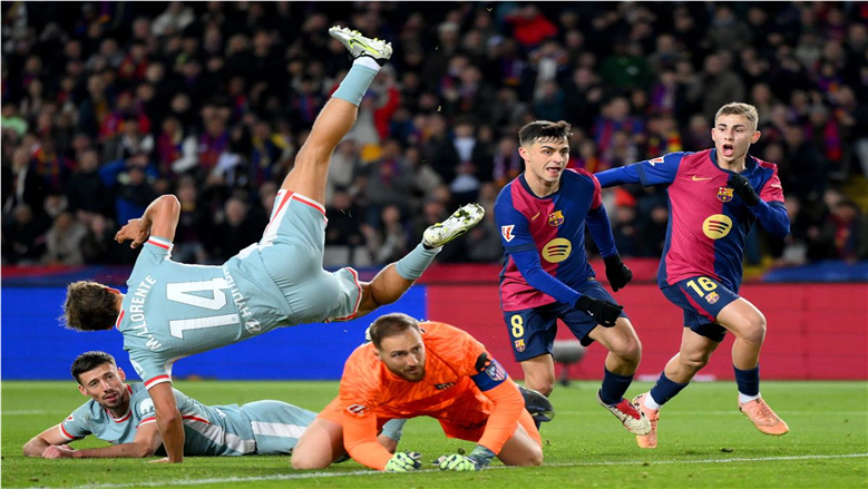 مباراة أتلتيكو مدريد وبرشلونة