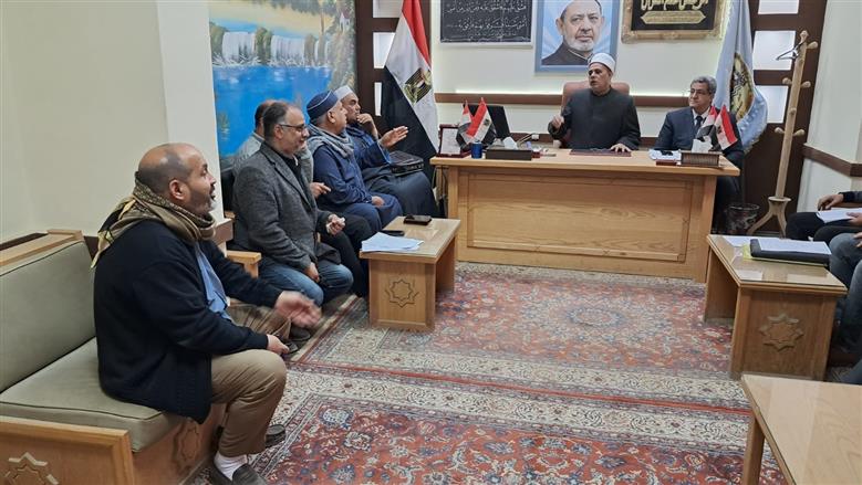 خلال تنسيق قيادات منطقة مطروح الأزهرية إجراءات امتحانات الفصل الدراسي الثاني