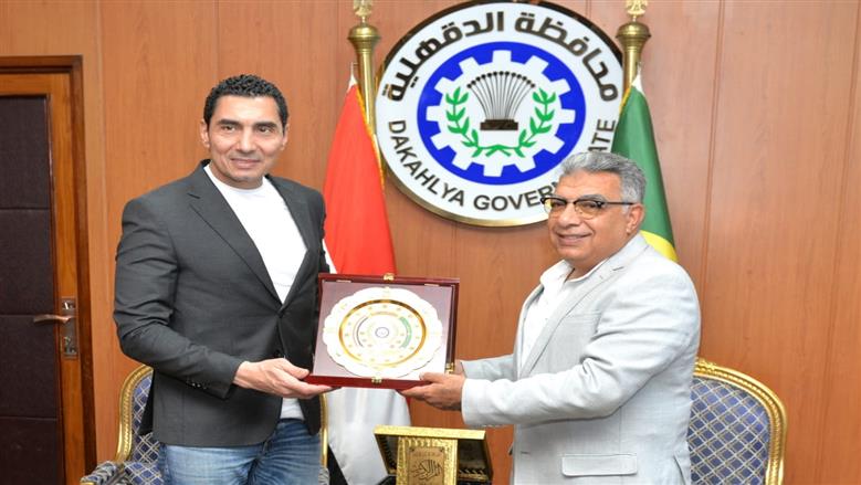 محافظ الدقهلية يستقبل وزير الشباب والرياضة