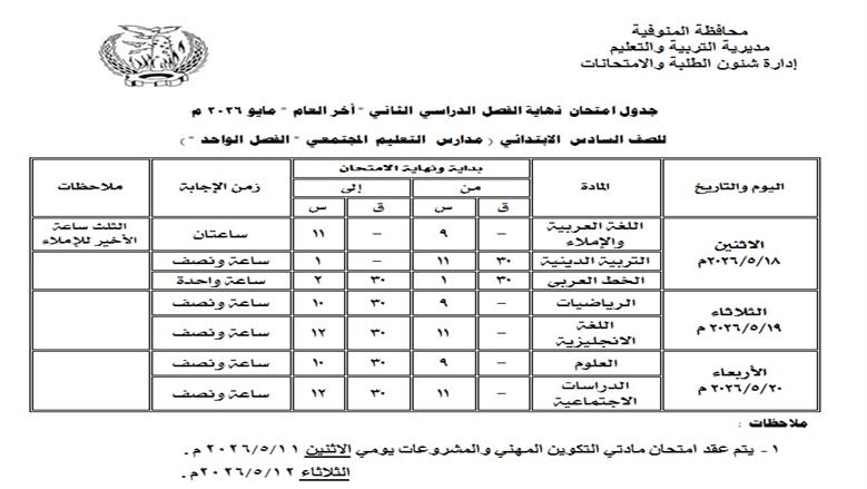المنوفية