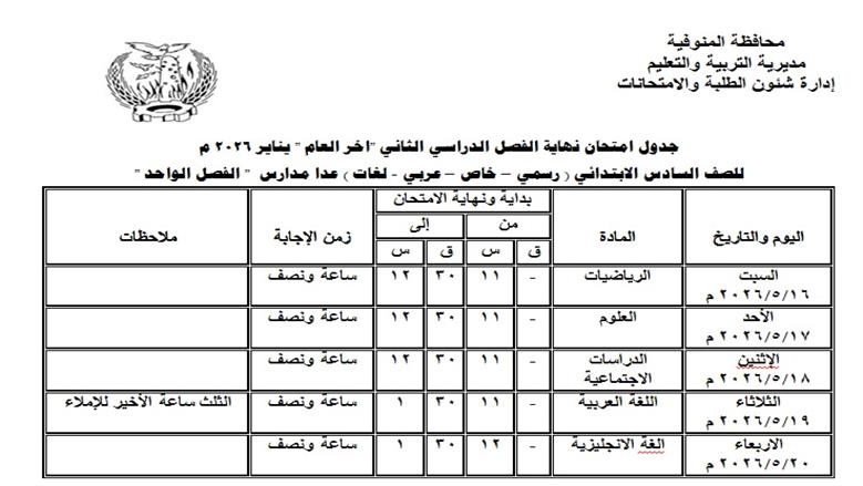 المنوفية