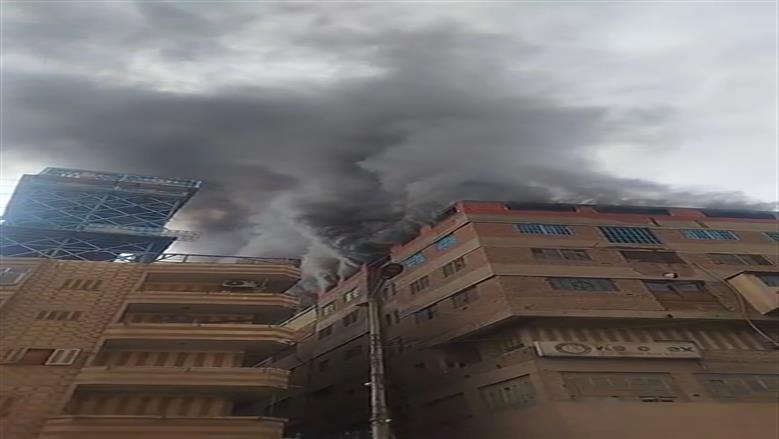 حريق في مصنع مصنع غزل ونسيج بالمحلة