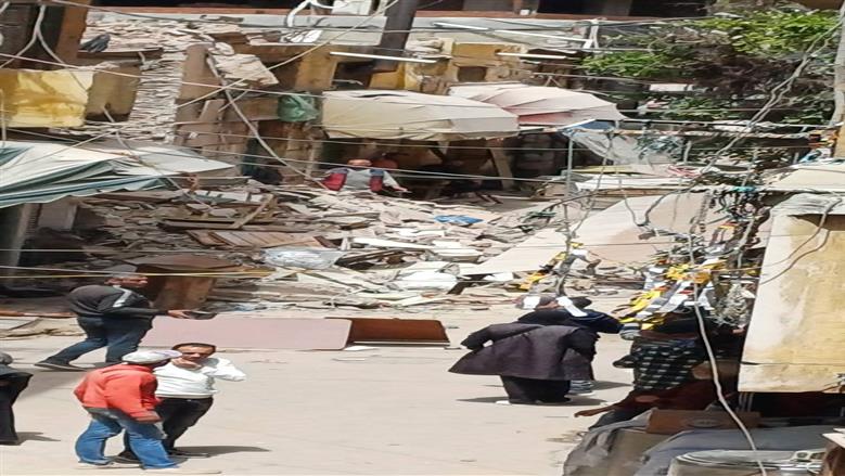 انهيار عقار في الإسكندرية 