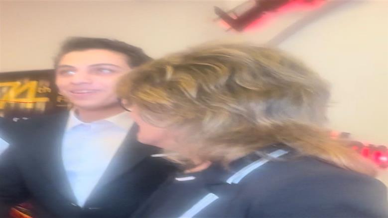 أول ظهور لنجل الفنانة سماح أنور في مهرجان المركز الكاثوليكي للسينما «صور»