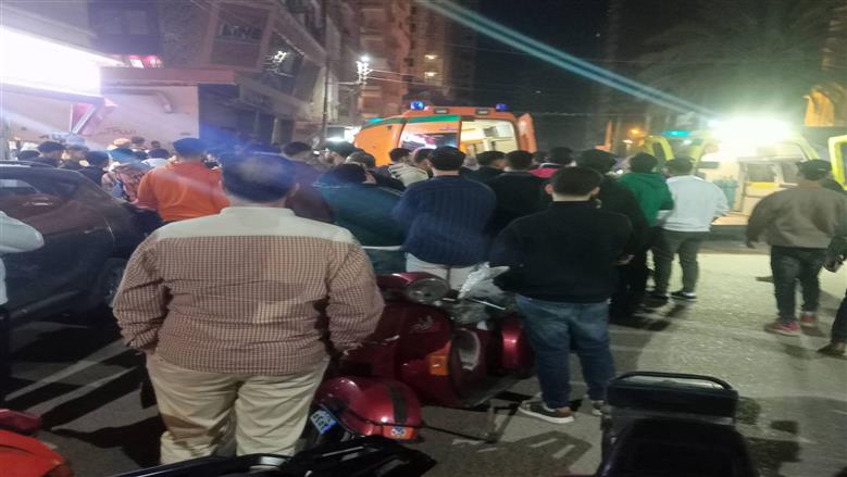 مصرع شخصين سقطت عليهما مواد بناء من عقار بالمحلة