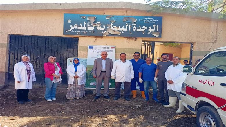 تقديم 3104 خدمات مجانية في قافلة بيطرية لدعم صغار المربين بسوهاج