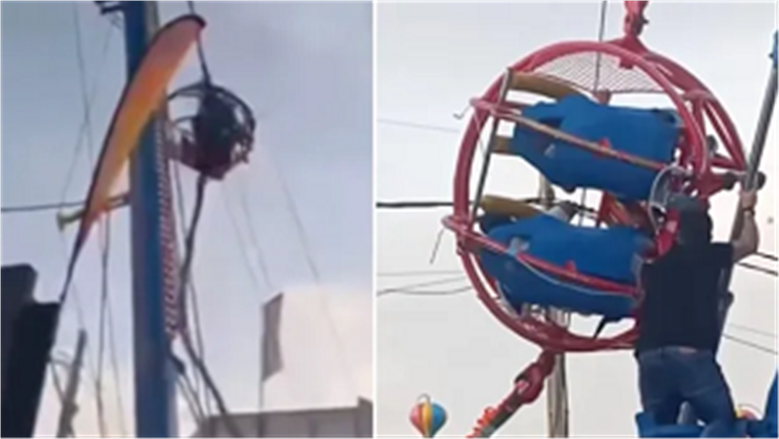 بين السماء والأرض.. مشهد مروع للحظة تحطم لعبة ملاهي بإسبانيا (فيديو) 