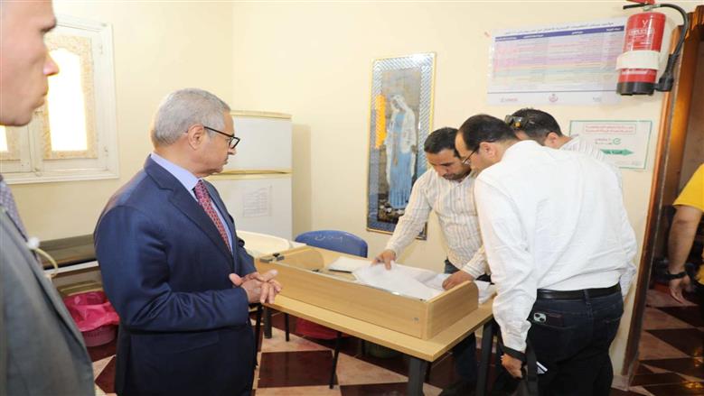 محافظ بني سويف يُفاجئ الوحدة المحلية والصحية ببياض العرب