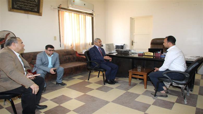 محافظ بني سويف يتفقد المنطقة الصناعية ببياض العرب