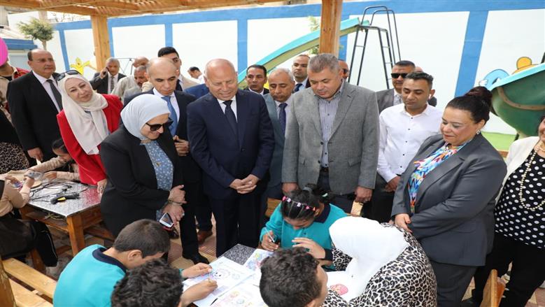 محافظ القاهرة يفتتح مدرسة التربية الفكرية بروض الفرج