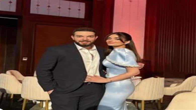 ملك زاهر في أول ظهور مع خطيبها شريف الليثي بعد ارتباطهما (صور)