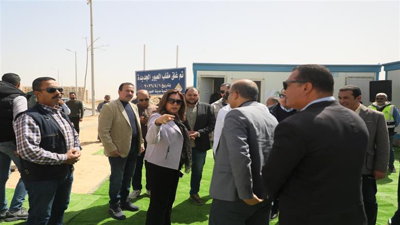 وزيرة التنمية المحلية تعلن غلق «مدفن العبور الجديدة» للتطوير  