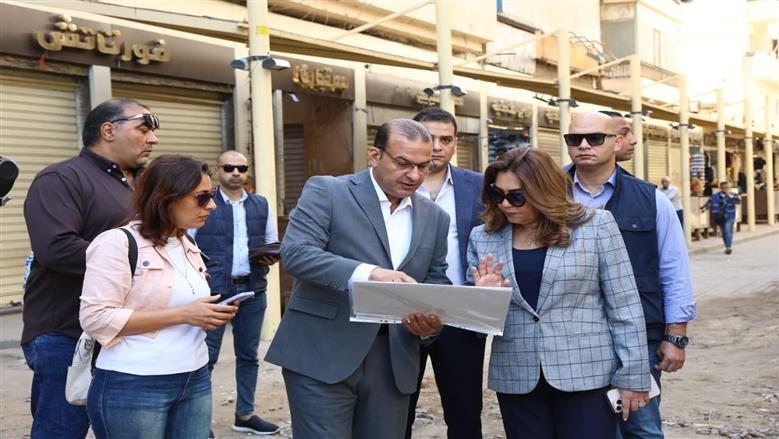 جولة وزيرة التنمية المحلية والبيئة فى العتبة 