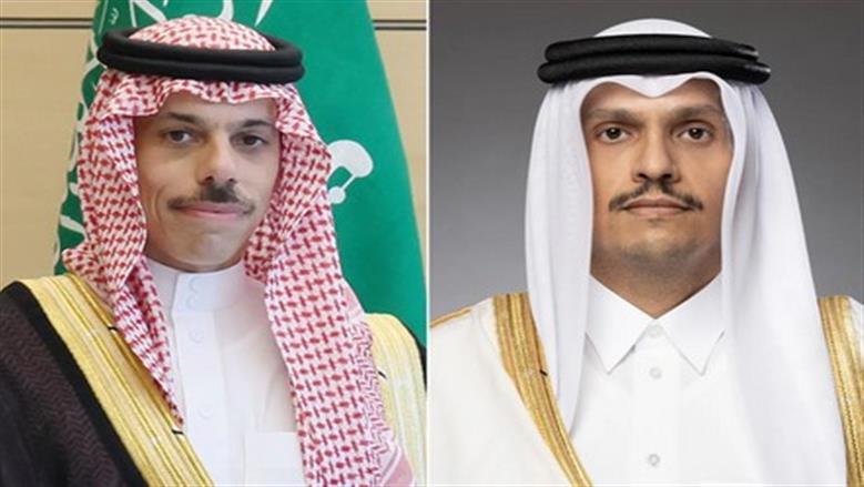 وزير الخارجية القطري ونظيره السعودي يبحثان جهود خفض التصعيد لتعزيز أمن المنطقة