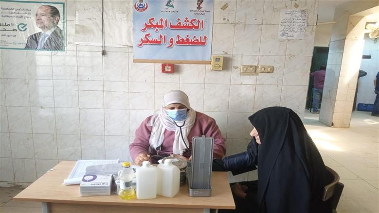 تقديم 1517 خدمة طبية مجانية ضمن «حياة كريمة» بقرية سنجرج بالمنيا 
