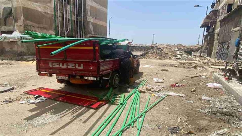 أعمال تطوير بضواحي وزهور بورسعيد