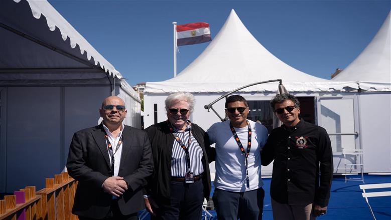 افتتاح الجناح المصري في مهرجان كان السينمائي الدولي بحضور عدد من النجوم لدعم التعاون العالمي