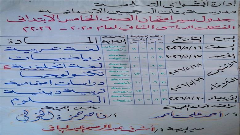 جاهزية اللجان لانطلاق امتحانات الترم الثاني 2026 بمدارس الفيوم