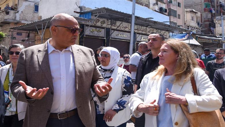 محافظ الإسكندرية مع وفد الوكالة الألمانية