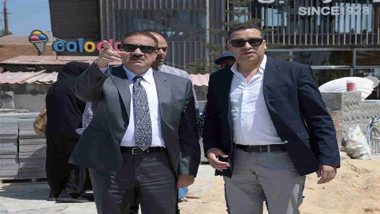 محافظ بورسعيد يتفقد كورنيش بورسعيد