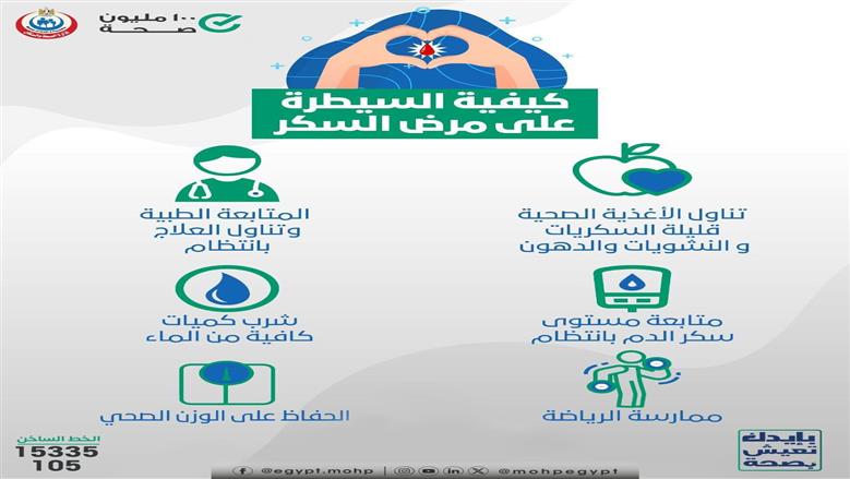 رسالة عاجلة من وزارة الصحة لمرضى السكر لتجنب المخاطر