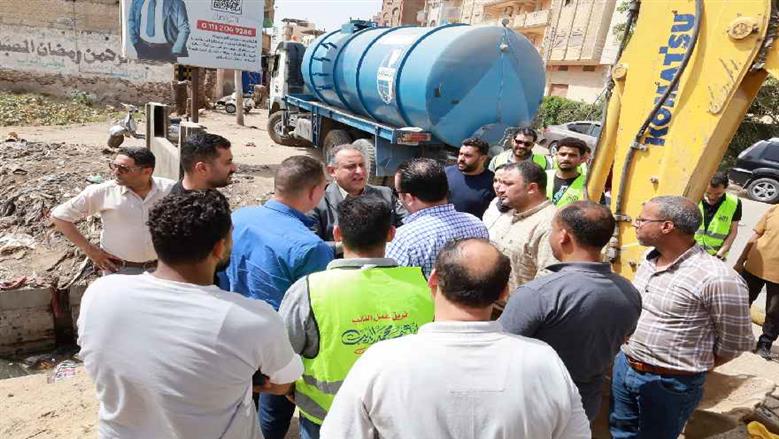 رئيس مياه الغربية والنائب عمرو السعيد يتفقدان محطة مياه القيصرية