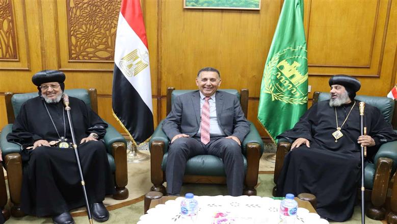 محافظ القليوبية يستقبل مطارنة وأساقفة الكنيسة القبطية الأرثوذكسية للتهنئة بمناسبة عيد الأضحى ...ترابط ومحبة