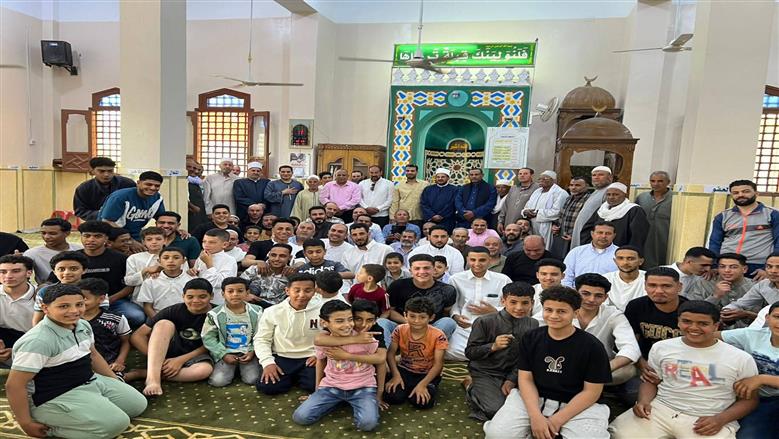 صرح ديني جديد.. «أوقاف كفر الشيخ» تفتتح المسجد الكبير في قرية منشية قبريط بفوه