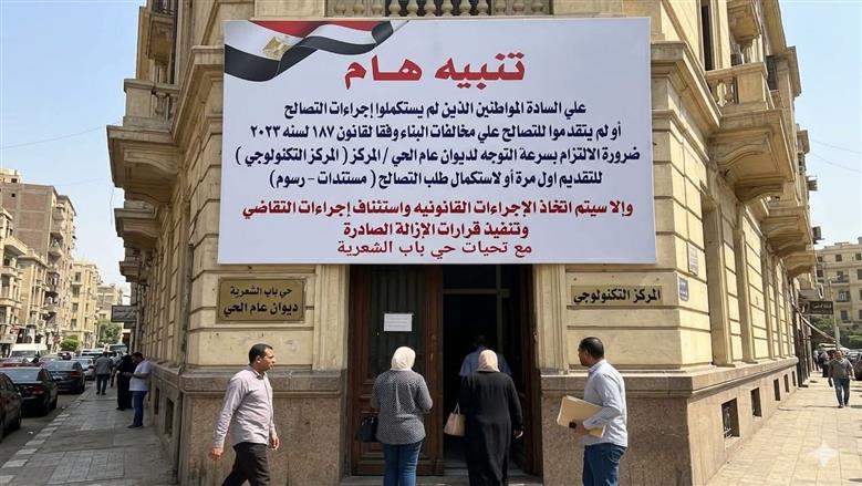 حي باب الشعرية يطلق مهلة أخيرة لاستكمال طلبات التصالح.. تحذيرات من الإزالة