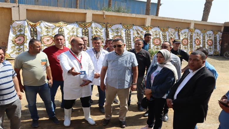 محافظ القليوبية : يتفقد مجازر الخانكة والقلج للوقوف على استعدادات استقبال عيد الأضحى المبارك