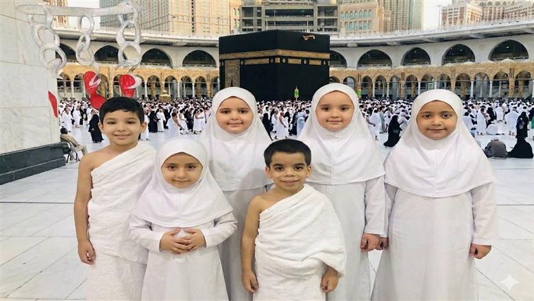 بملابس إحرام افتراضية.. أطفال «كفر الشيخ» يطوفون حول الكعبة بالذكاء الاصطناعي