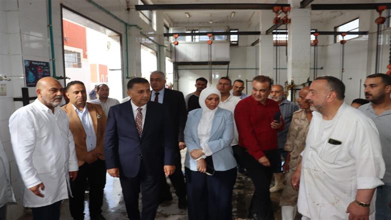 محافظ القليوبية يتفقد مجزر كفر سعد في أول أيام عيد الأضحى للاطمئنان على انتظام العمل وتطبيق الاشتراطات الصحية