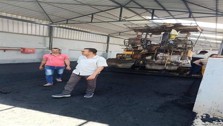  بدء رصف مجمع مواقف المنيا المطور على طريق مصر - أسوان الزراعي  