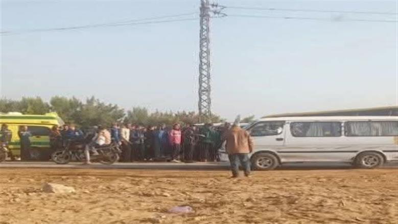 إصابة شخص ونجله في حادث تصادم بالمنوفية