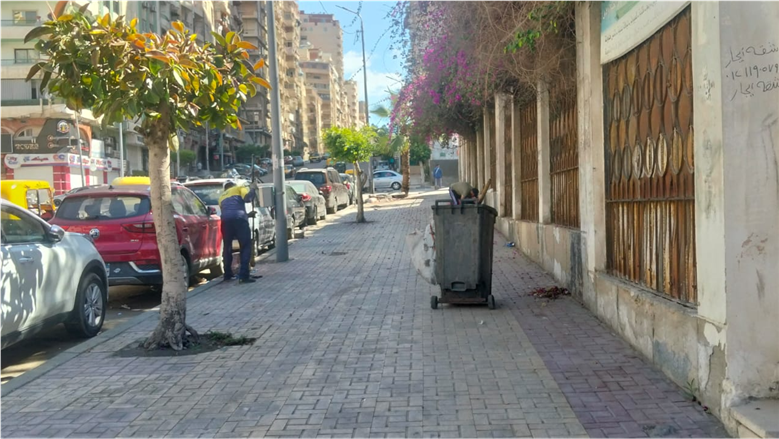 غلق كافتيريا بسبب سرقة المرافق والتعدي على الرصيف بالإسكندرية